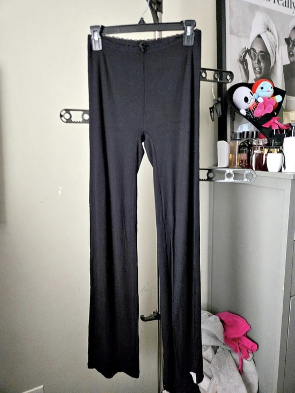 SKIMS soft Lounge Ribbed Leggings in Black Size Small Like New